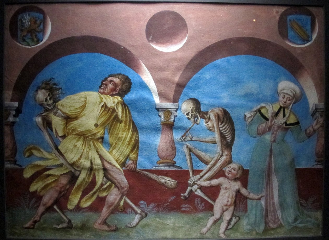 copia della perduta danza macabra di m. manuel del cimitero domenicano di berna (1512-20) tekijältä Albrecht Kauw