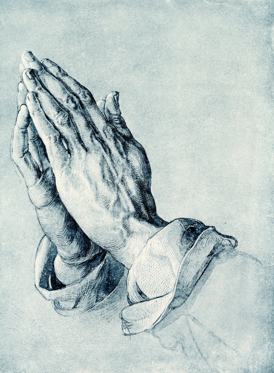 Apostolin kädet ristissä tekijältä Albrecht Dürer