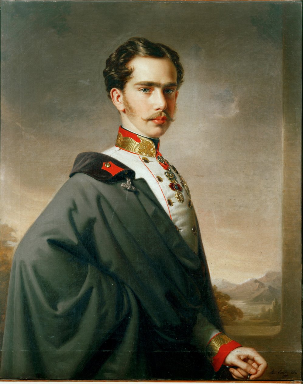 Itävallan keisari Franz Joseph I nuorena miehenä ... tekijältä Albrecht Adam