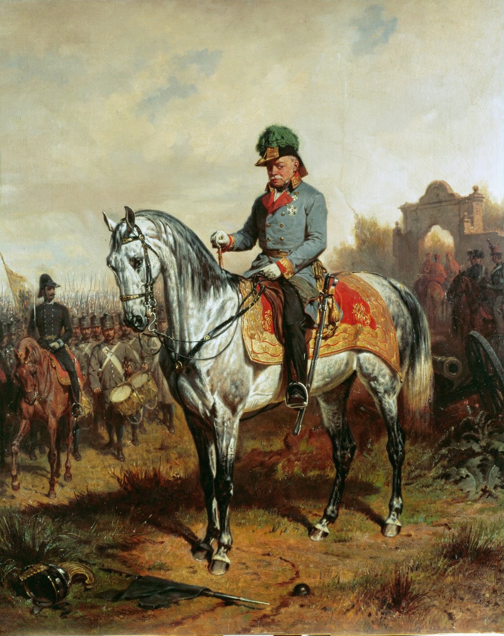 Kenttämarsalkka Josef kreivi Radetzky, ylipäällikkö Italian vastaisissa kampanjoissa ... tekijältä Albrecht Adam
