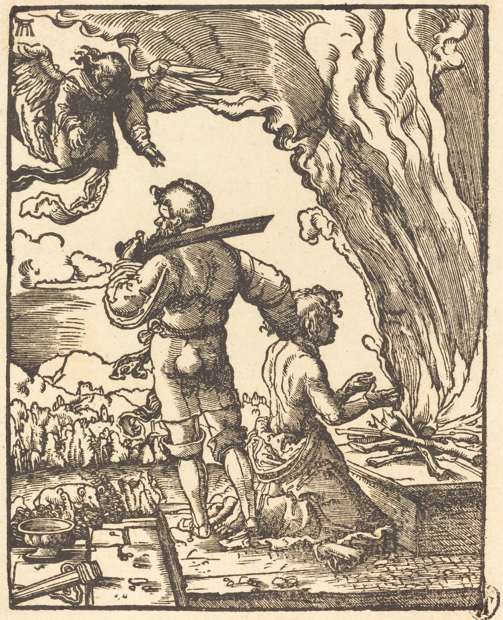 Abrahamin uhri tekijältä Albrecht Altdorfer