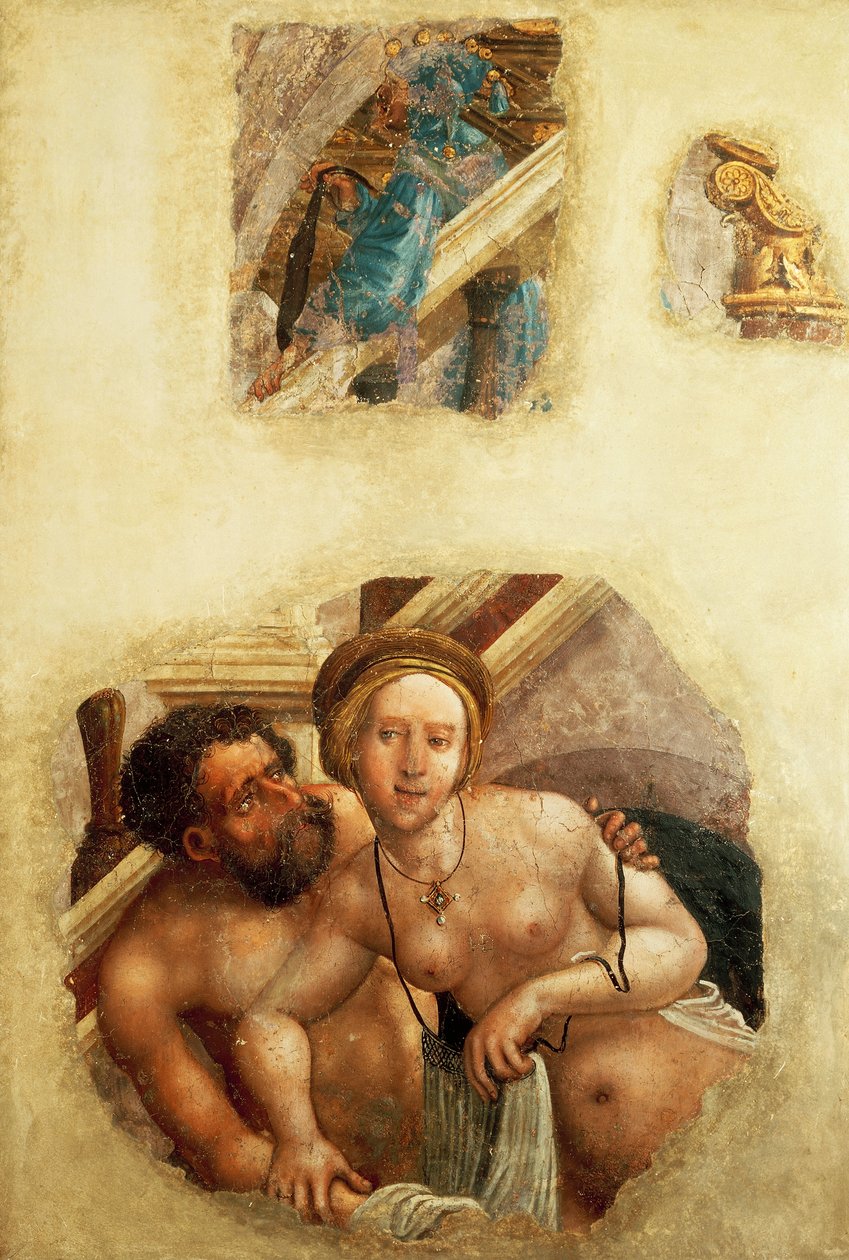 Casal tomando banho de Albrecht Altdorfer (1480-1538) finlandês tekijältä Albrecht Altdorfer