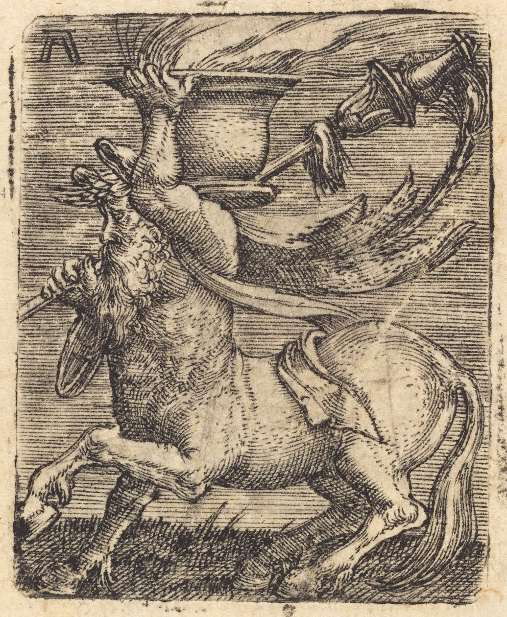 Kentauri maljakon kanssa tekijältä Albrecht Altdorfer