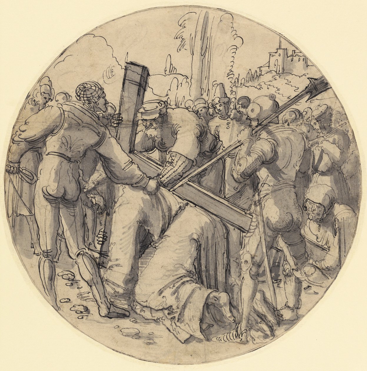 Kristus kantaa ristiä tekijältä Albrecht Altdorfer