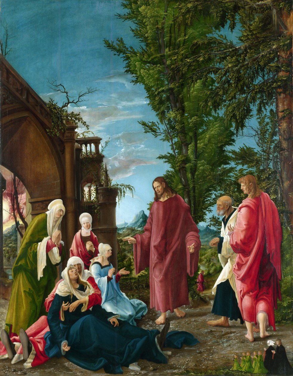 Kristus jättää äitinsä tekijältä Albrecht Altdorfer
