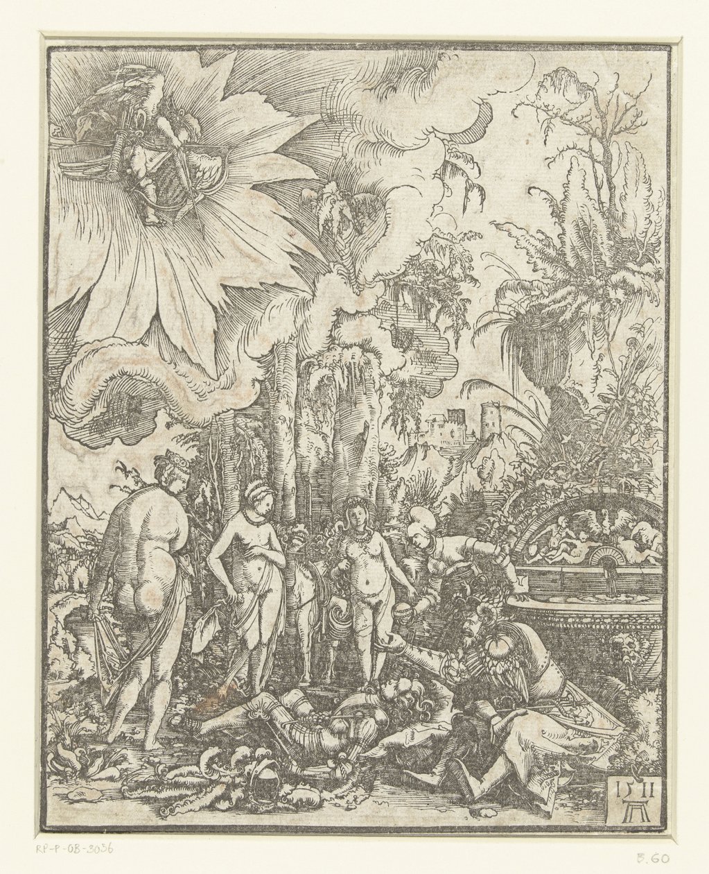 Pariisin unelma Pariisin tuomio tekijältä Albrecht Altdorfer