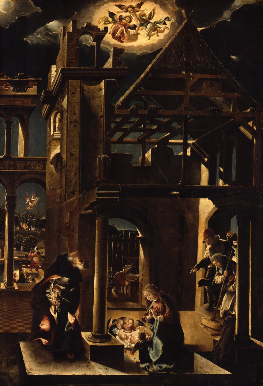 Paimenien palvonta tekijältä Albrecht Altdorfer