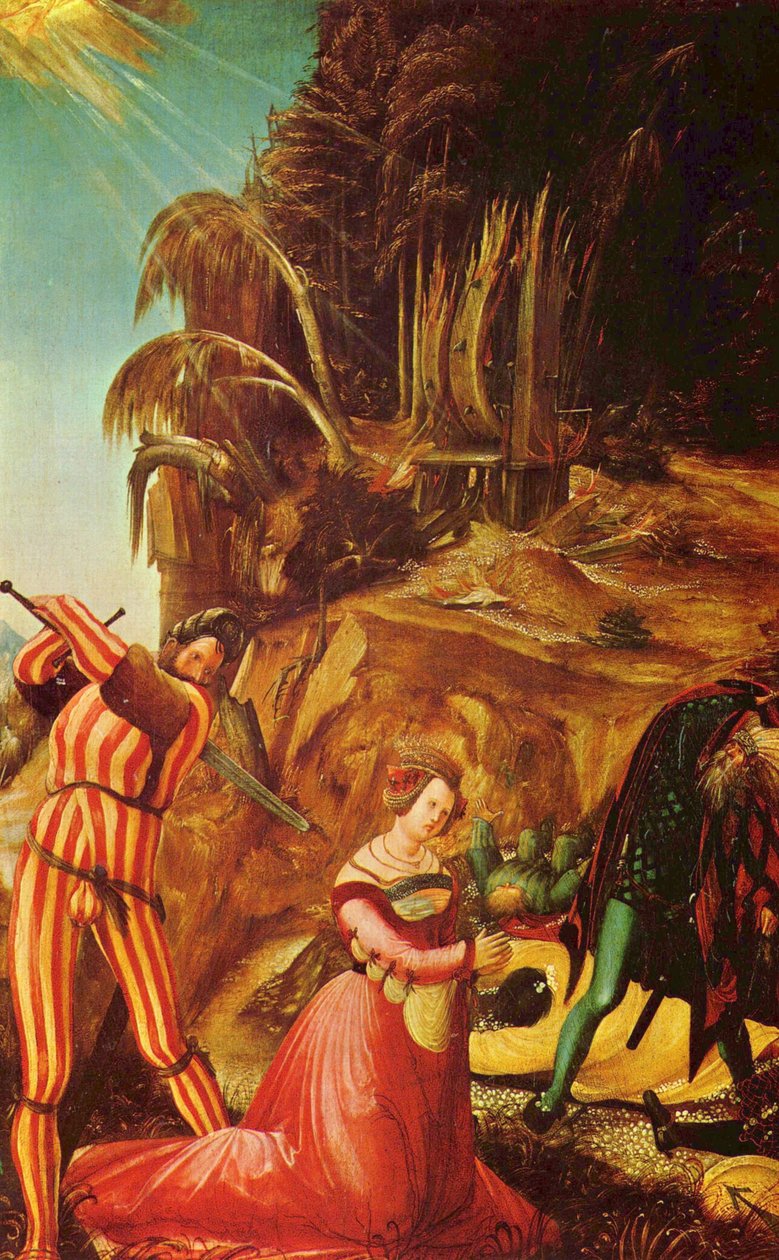Pyhän Katariinan mestaaminen tekijältä Albrecht Altdorfer
