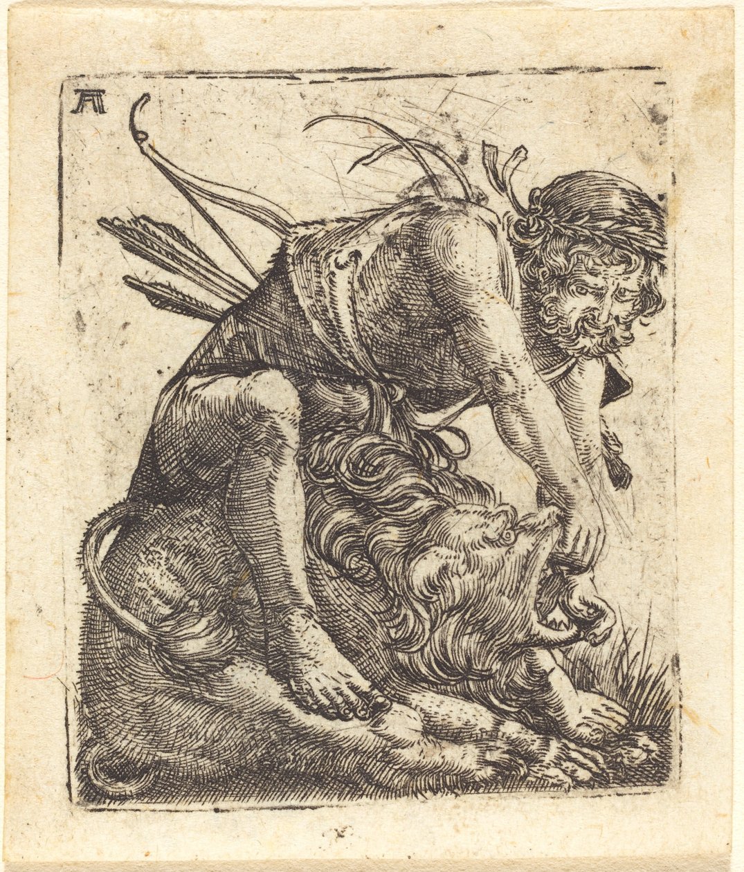 Hercules voitti Nemean-leijonan tekijältä Albrecht Altdorfer