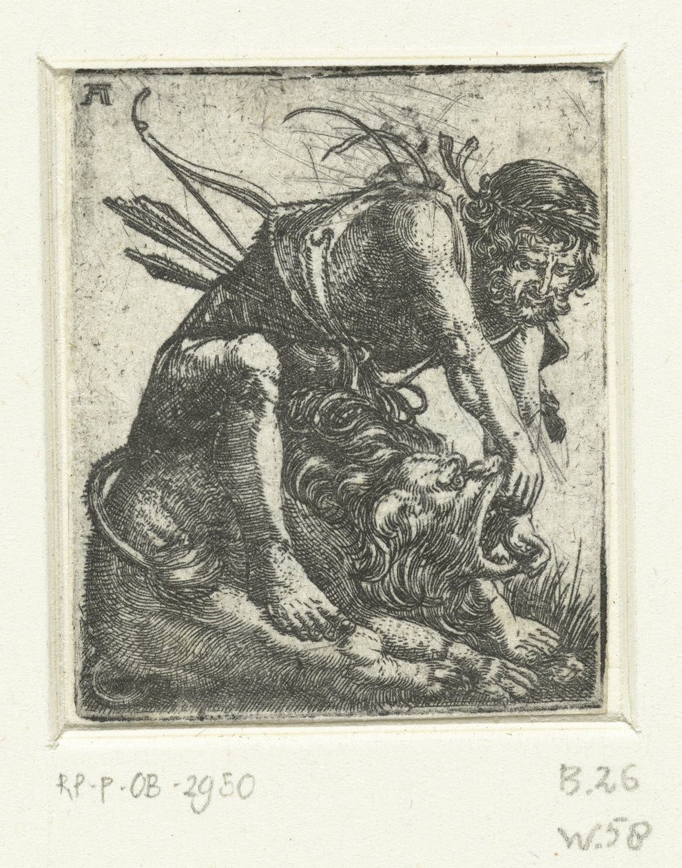 Hercules tappaa Nemean leijonan tekijältä Albrecht Altdorfer