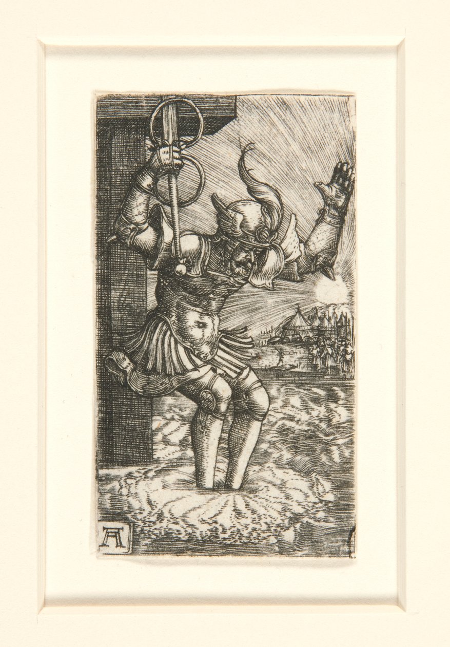 Horace Cocles hyppäämässä Tiberiin tekijältä Albrecht Altdorfer