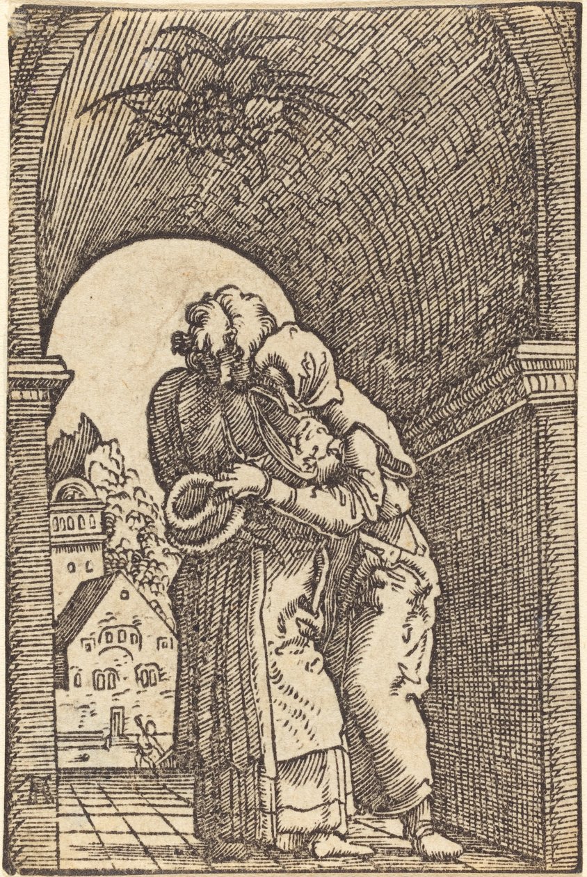 Joachim abraçant Annafinnish tekijältä Albrecht Altdorfer