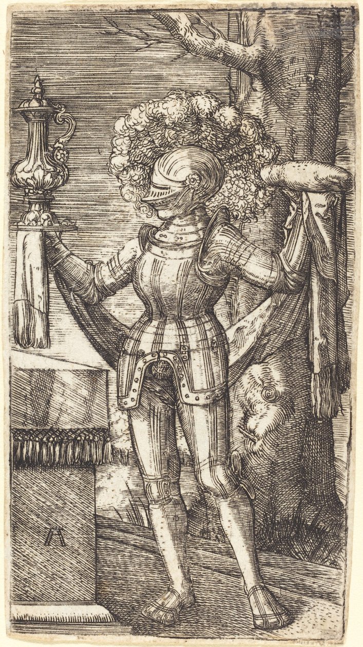 Panssariritari leivän ja viinin kanssa tekijältä Albrecht Altdorfer