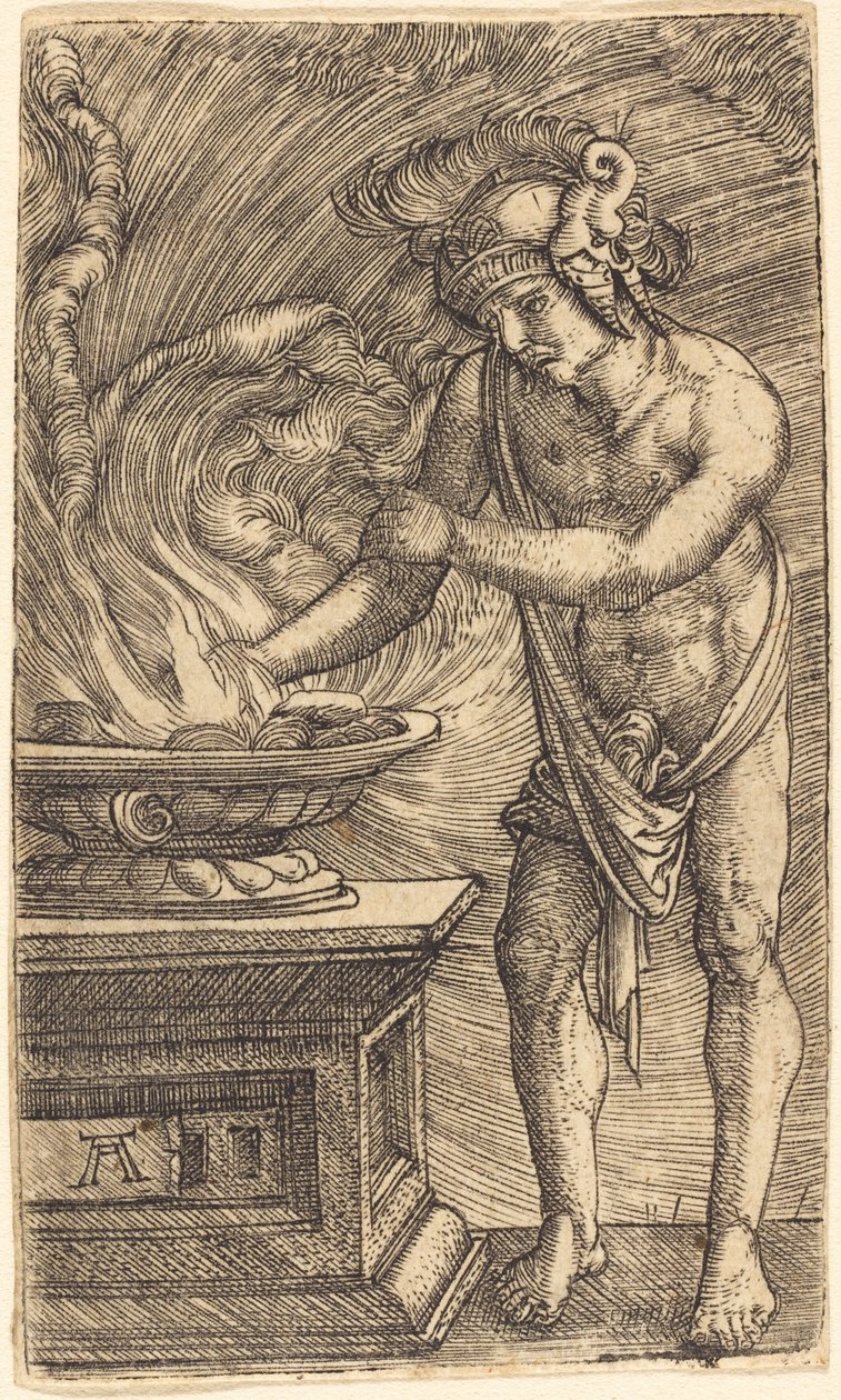Mucius Scaevola poltti kätensä tekijältä Albrecht Altdorfer