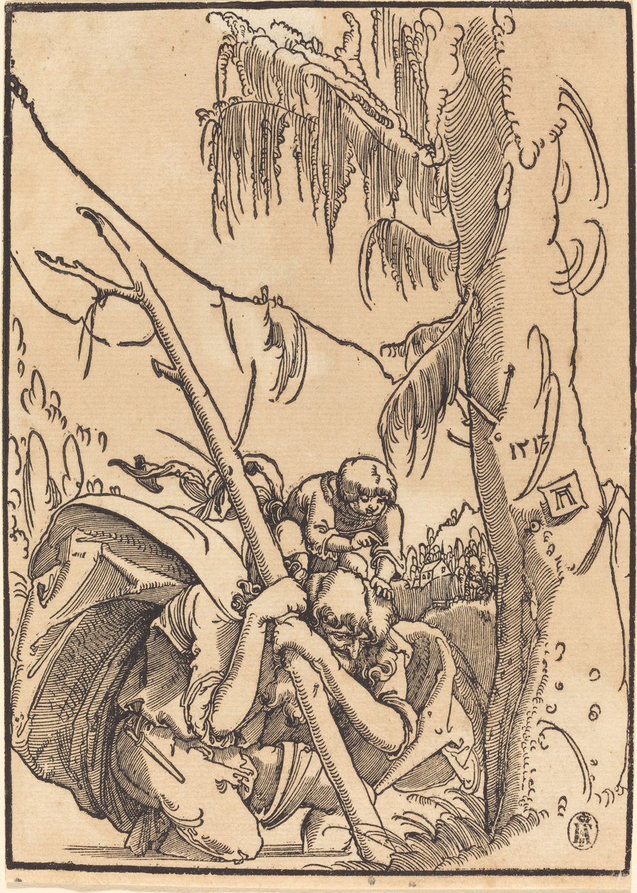 Pyhä Christopher tekijältä Albrecht Altdorfer