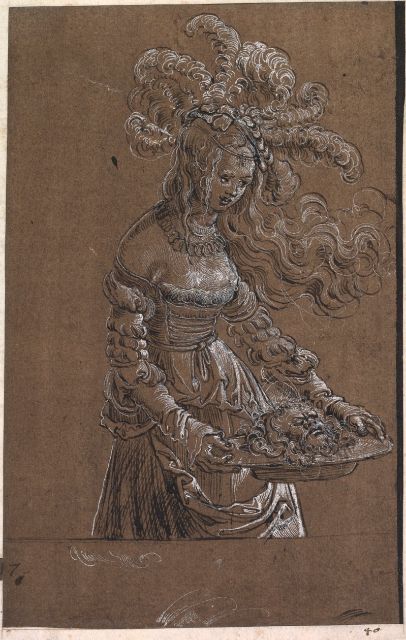 Salome Pyhän Johannes Kastajan pään kanssa tekijältä Albrecht Altdorfer