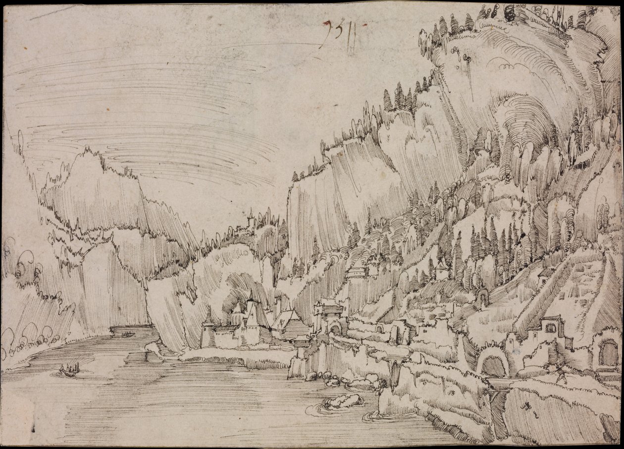 Sarmingstein Tonavalla, 1511 tekijältä Albrecht Altdorfer