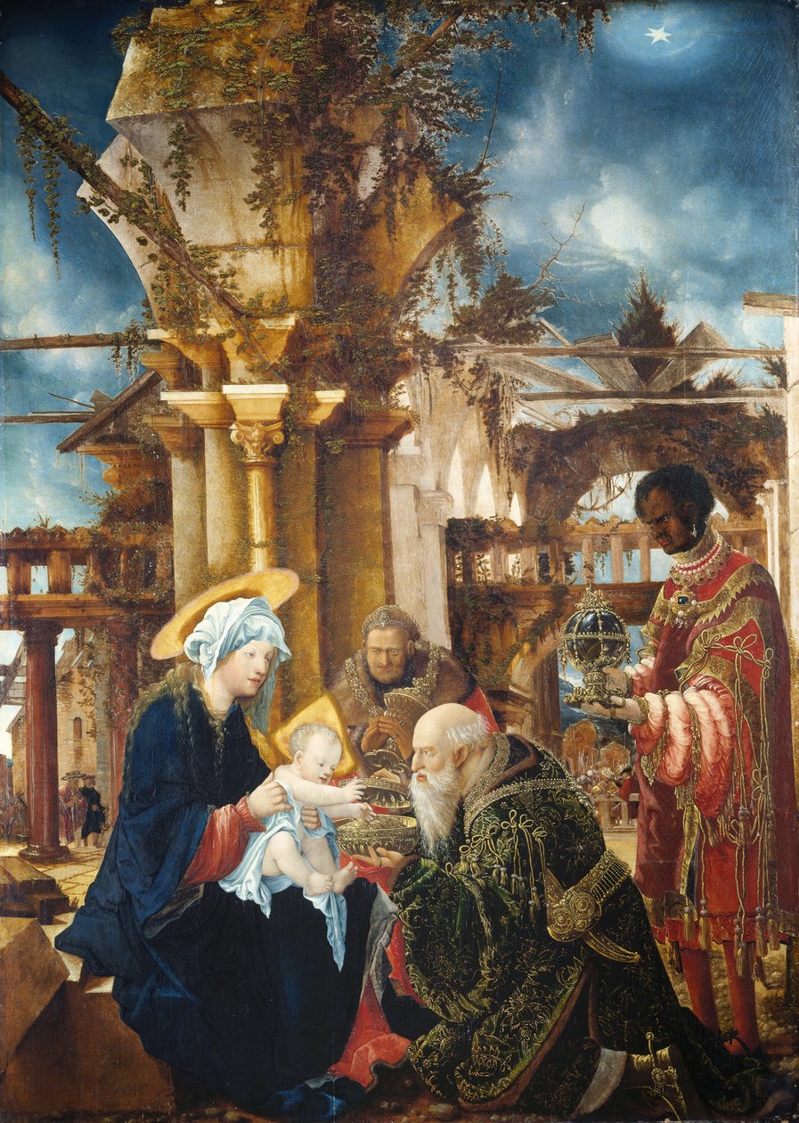 The Adoration of the Magi, n. 1535 tekijältä Albrecht Altdorfer