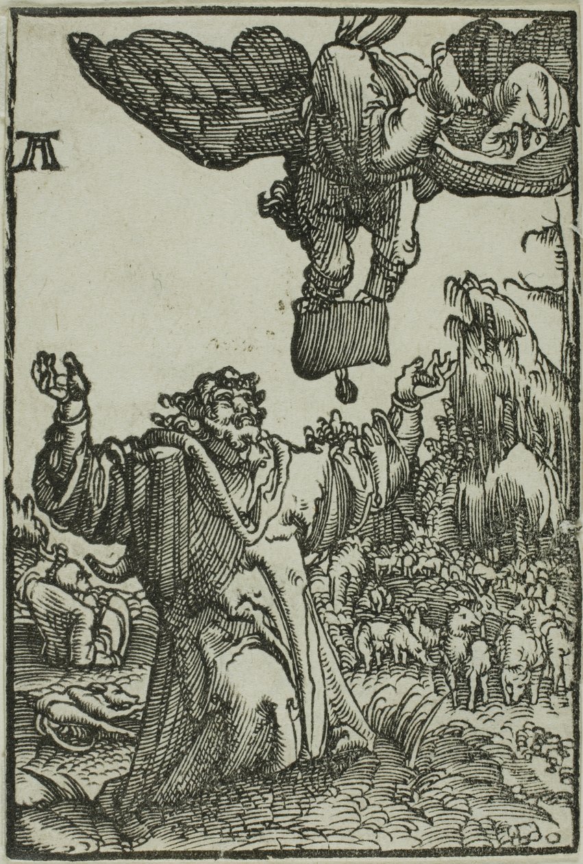 Ilmoitus Joachimille, luvusta The Fall and Redemption of Man tekijältä Albrecht Altdorfer