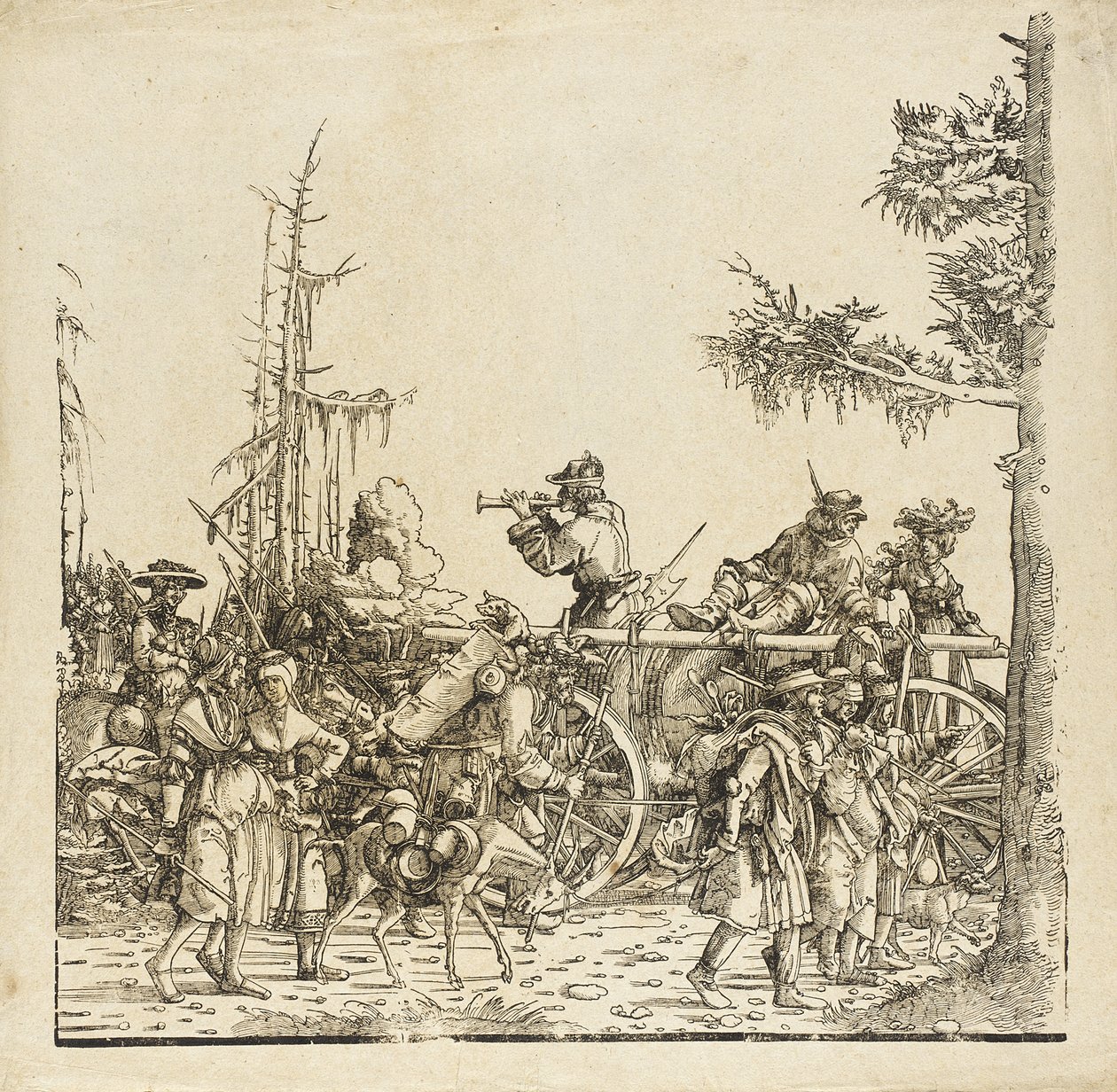 Matkatavaravaunu tekijältä Albrecht Altdorfer