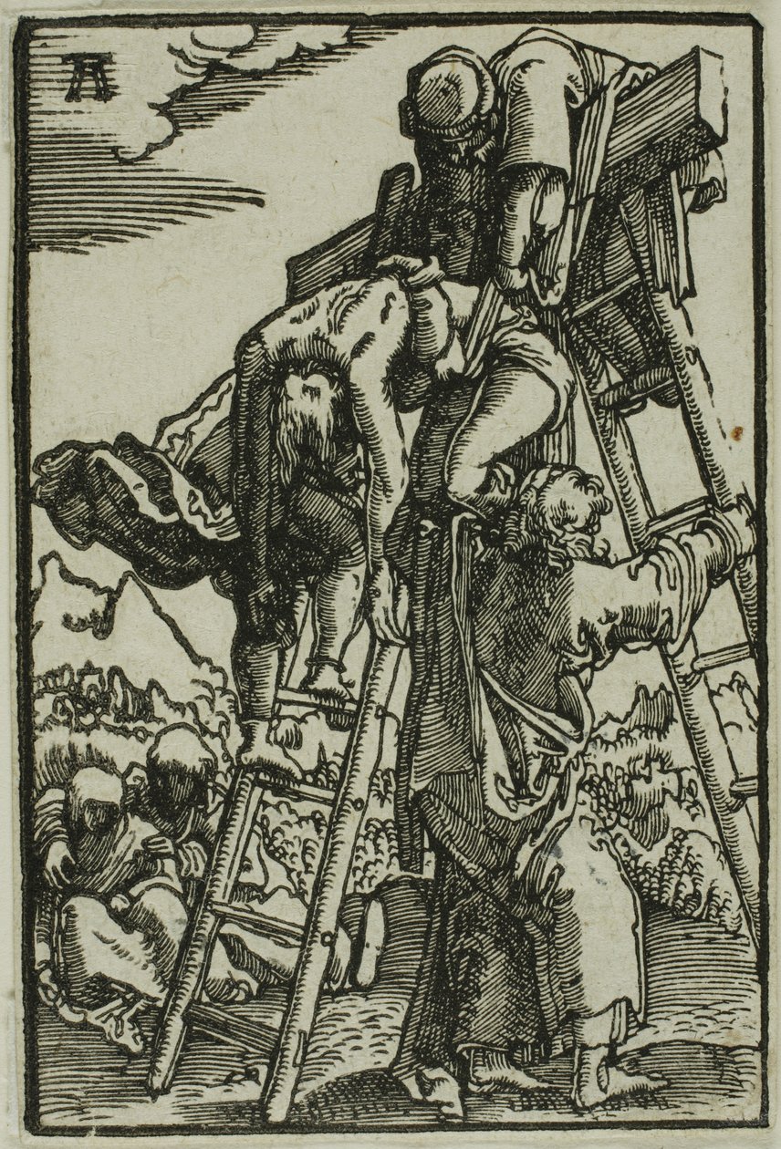 La baixada de la creu, de La caiguda i la redempció de Manfinnish tekijältä Albrecht Altdorfer