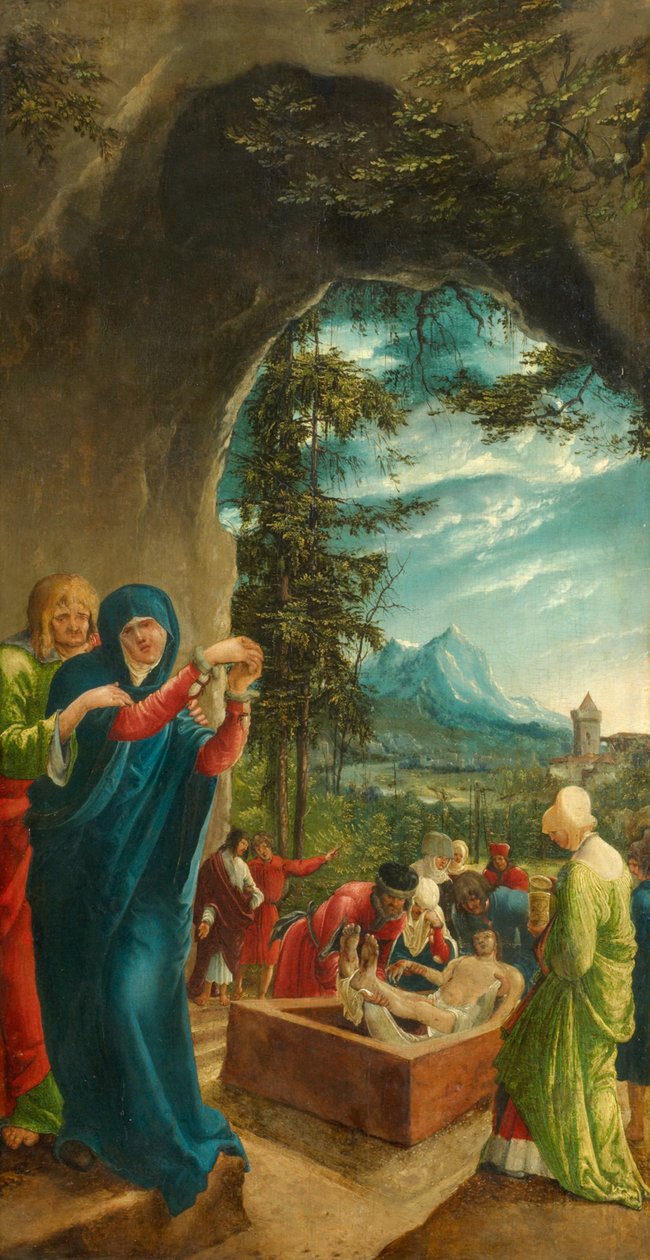 Kristuksen hautaus, 1518 tekijältä Albrecht Altdorfer