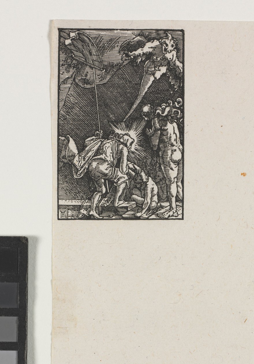 Ihmisen lankeemus ja lunastus: Kristus laskeutuu helvettiin, n. 1515. tekijältä Albrecht Altdorfer