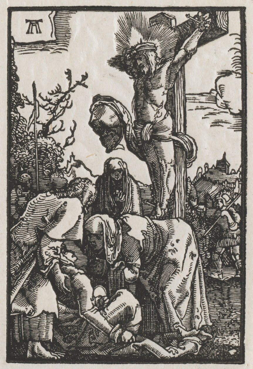 Ihmisen lankeemus ja lunastus: Kristus ristillä, n. 1515. tekijältä Albrecht Altdorfer