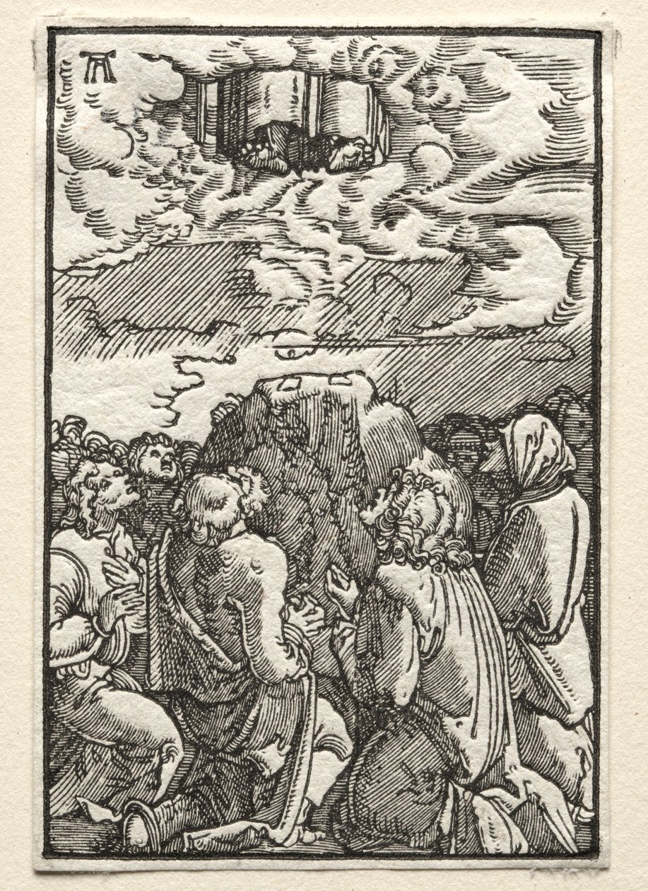 Ihmisen lankeemus ja lunastus: Ascension, c. 1515. tekijältä Albrecht Altdorfer
