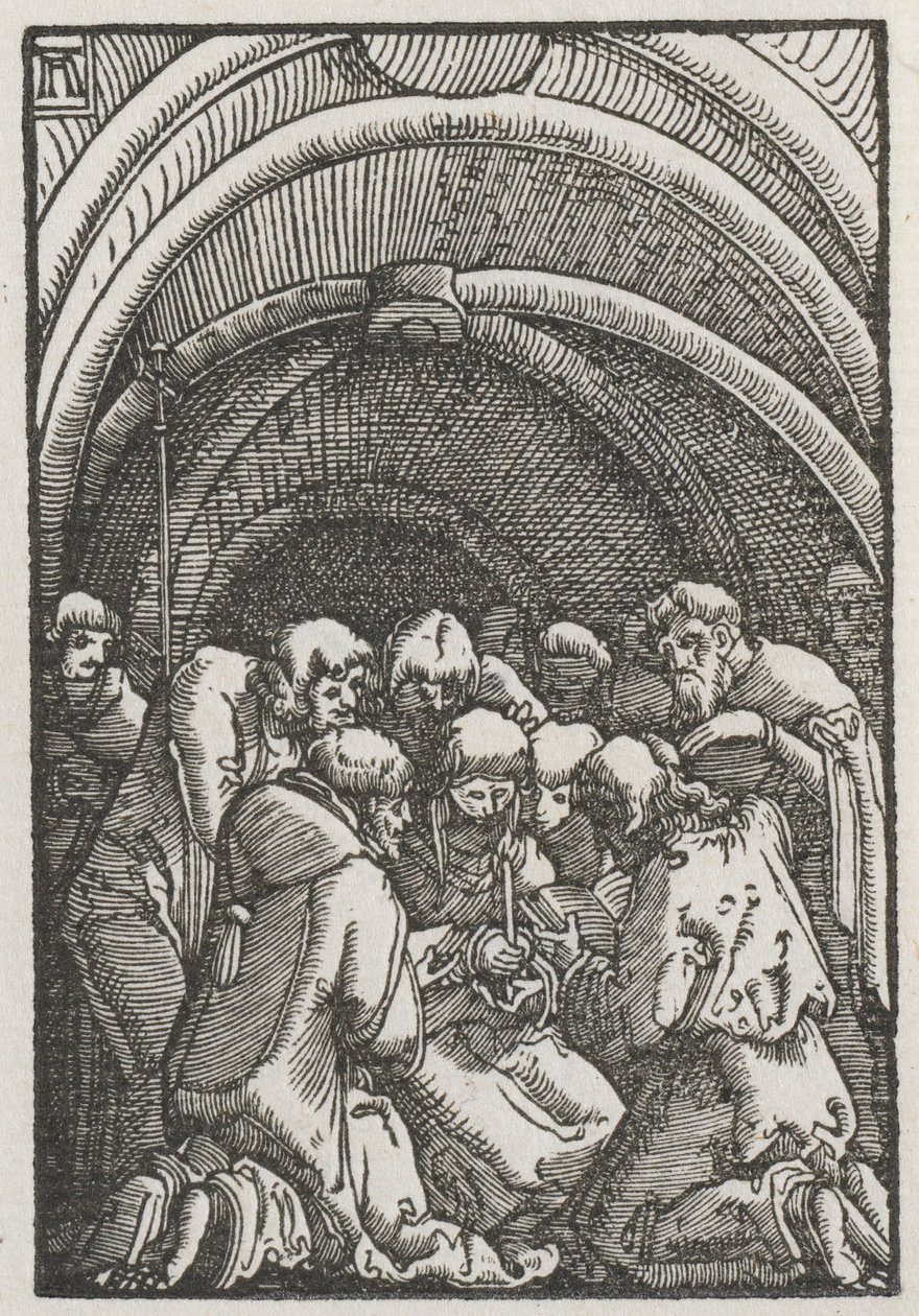 Ihmisen lankeemus ja lunastus: Neitsyen kuolema, n. 1515. tekijältä Albrecht Altdorfer