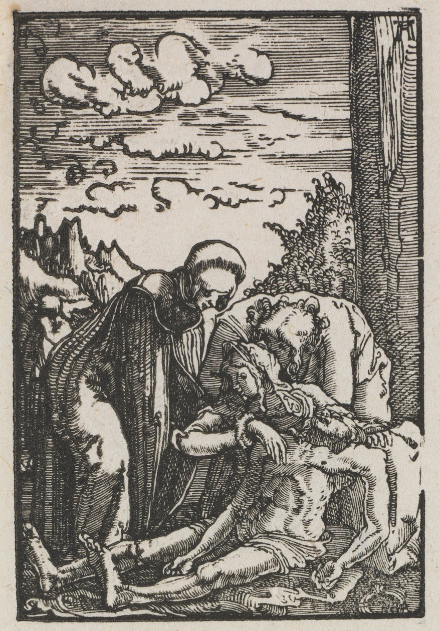 Ihmisen lankeemus ja lunastus: Valituslaulu ristin alla, n. 1515. tekijältä Albrecht Altdorfer
