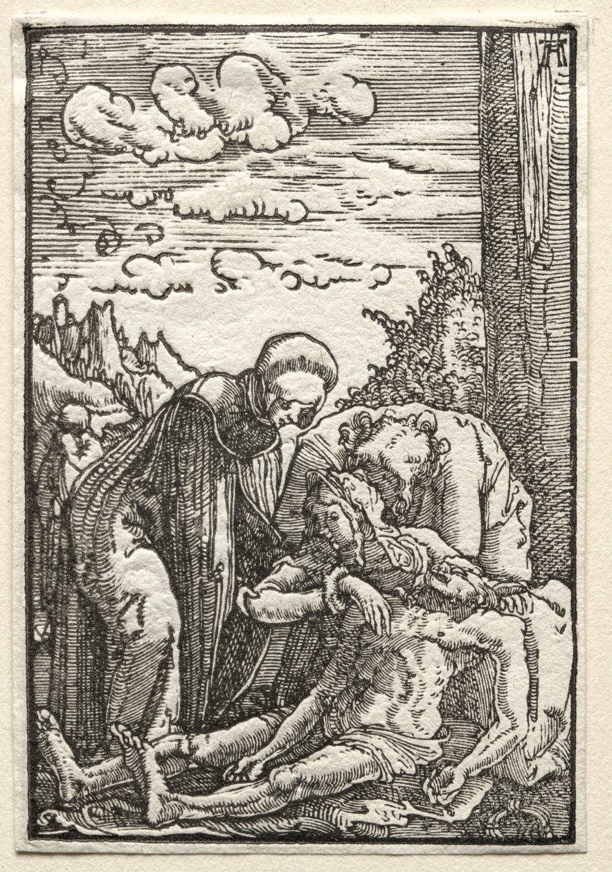Ihmisen lankeemus ja lunastus: Valituslaulu ristin alla, n. 1515. tekijältä Albrecht Altdorfer