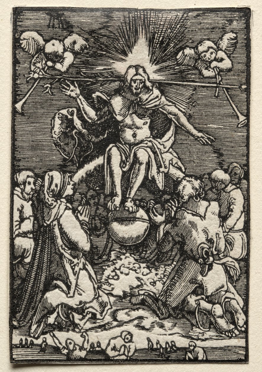 Ihmisen lankeemus ja lunastus: Viimeinen tuomio, n. 1515. tekijältä Albrecht Altdorfer