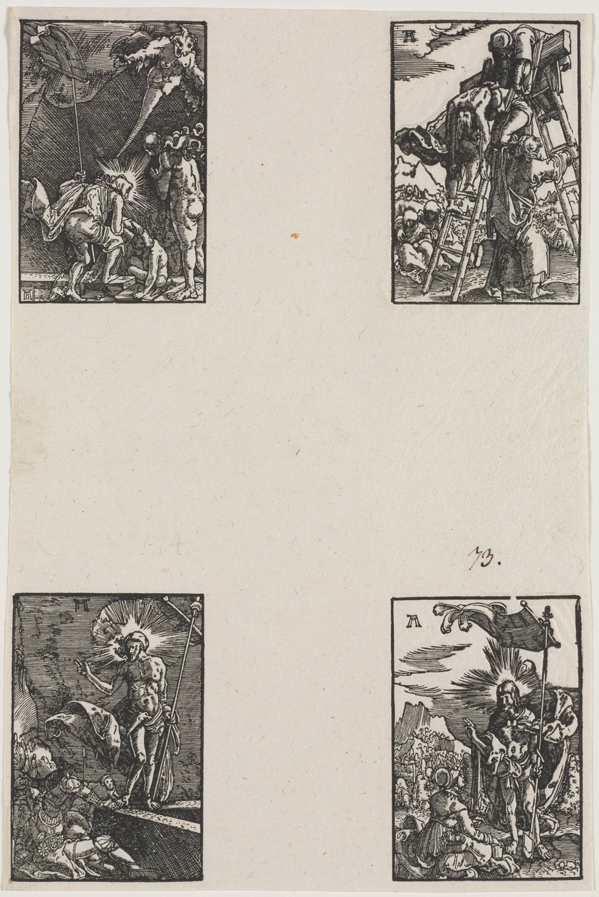 Ihmisen lankeemus ja lunastus, n. 1515. tekijältä Albrecht Altdorfer