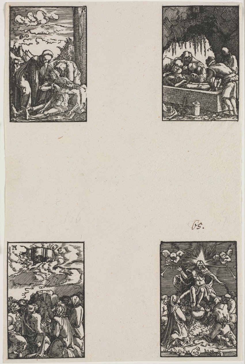 Ihmisen lankeemus ja lunastus, n. 1515. tekijältä Albrecht Altdorfer