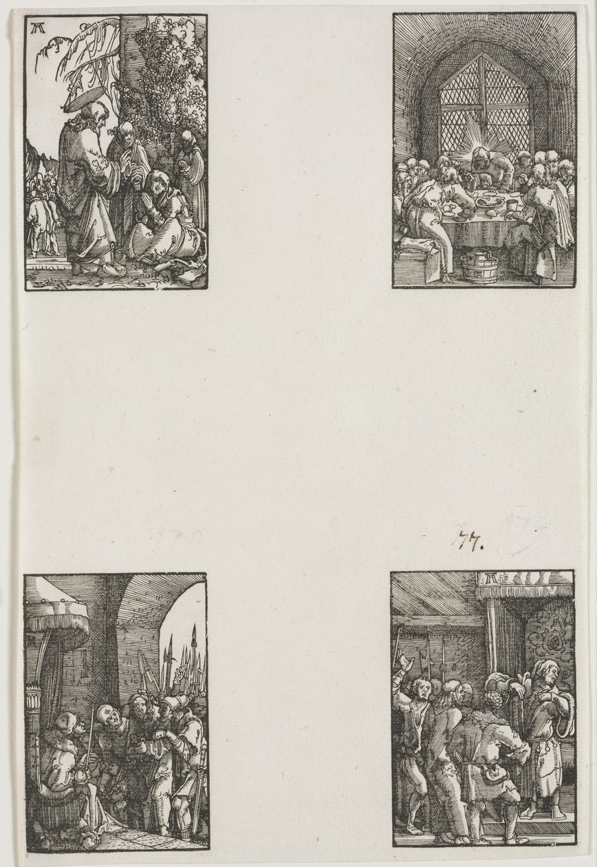 Ihmisen lankeemus ja lunastus, n. 1515. tekijältä Albrecht Altdorfer
