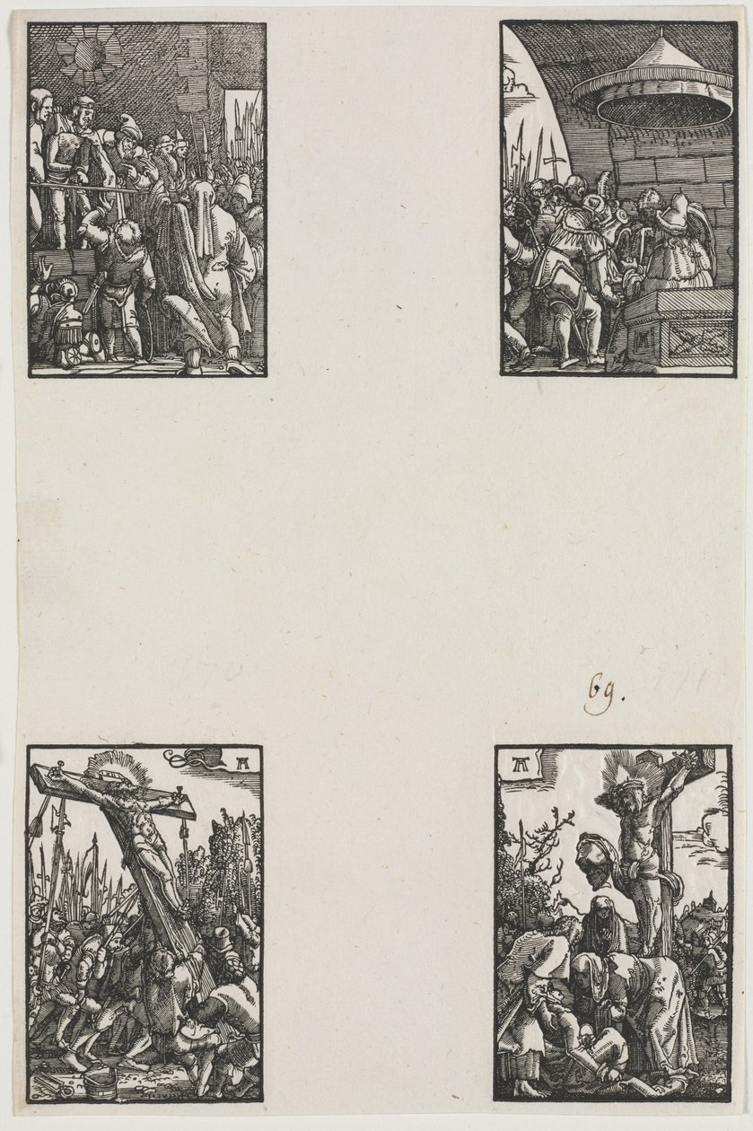 Ihmisen lankeemus ja lunastus, n. 1515. tekijältä Albrecht Altdorfer