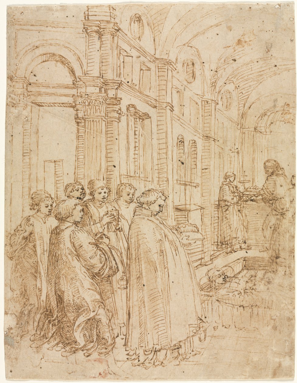 Pyhän Stefanoksen hautajaiset tekijältä Albrecht Altdorfer