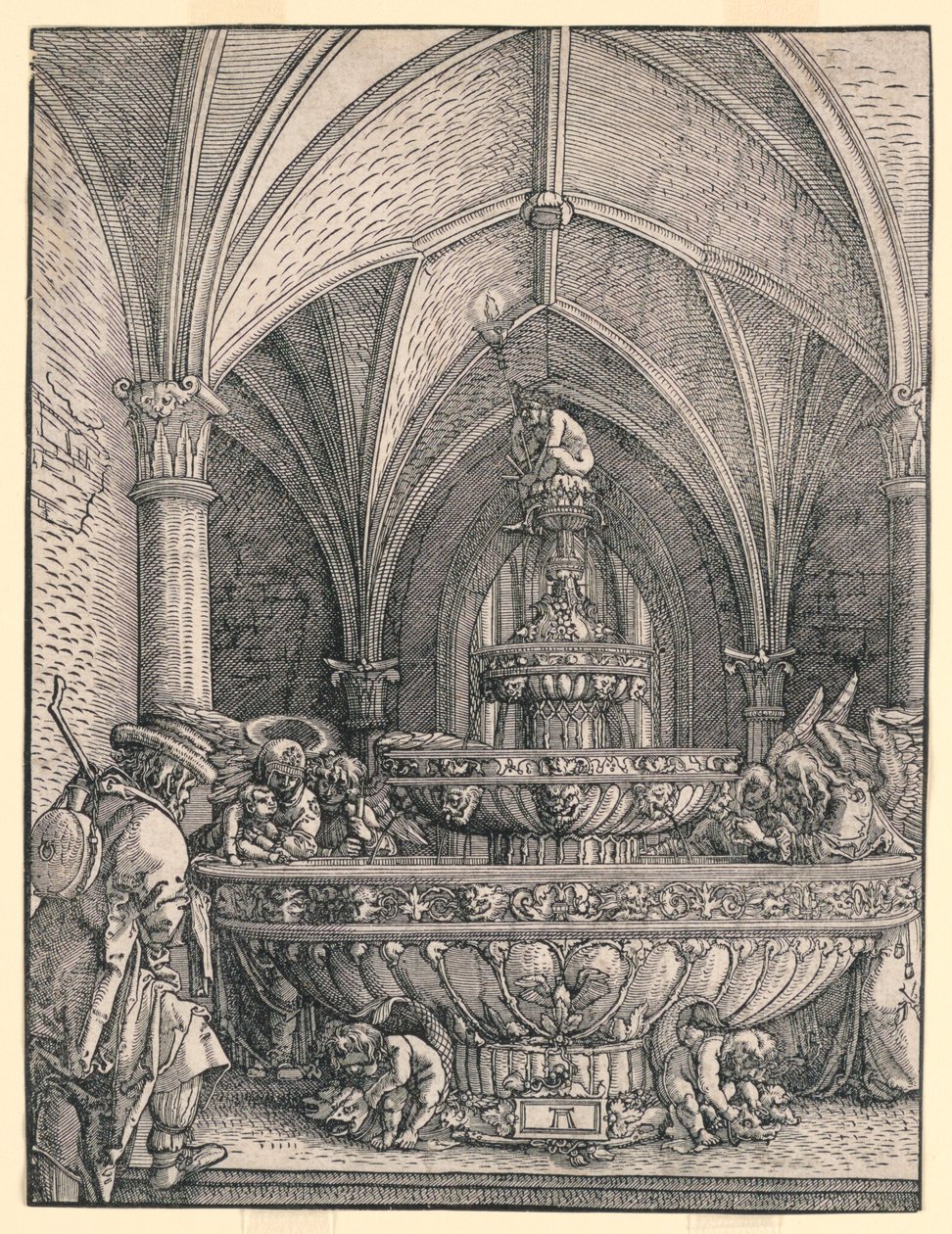 Pyhä perhe lennossa Egyptiin tekijältä Albrecht Altdorfer