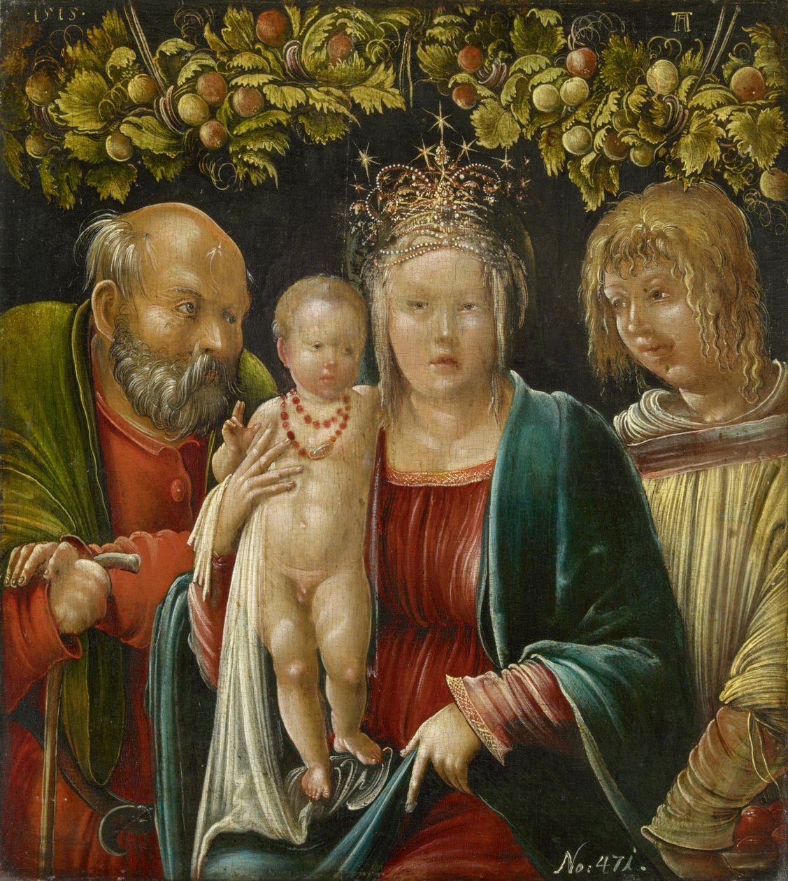 Pyhä perhe Pyhän Agapituksen kanssa, 1515 tekijältä Albrecht Altdorfer