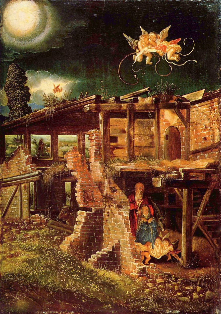 Pyhä yö Kristuksen syntymä, n. 1513 tekijältä Albrecht Altdorfer