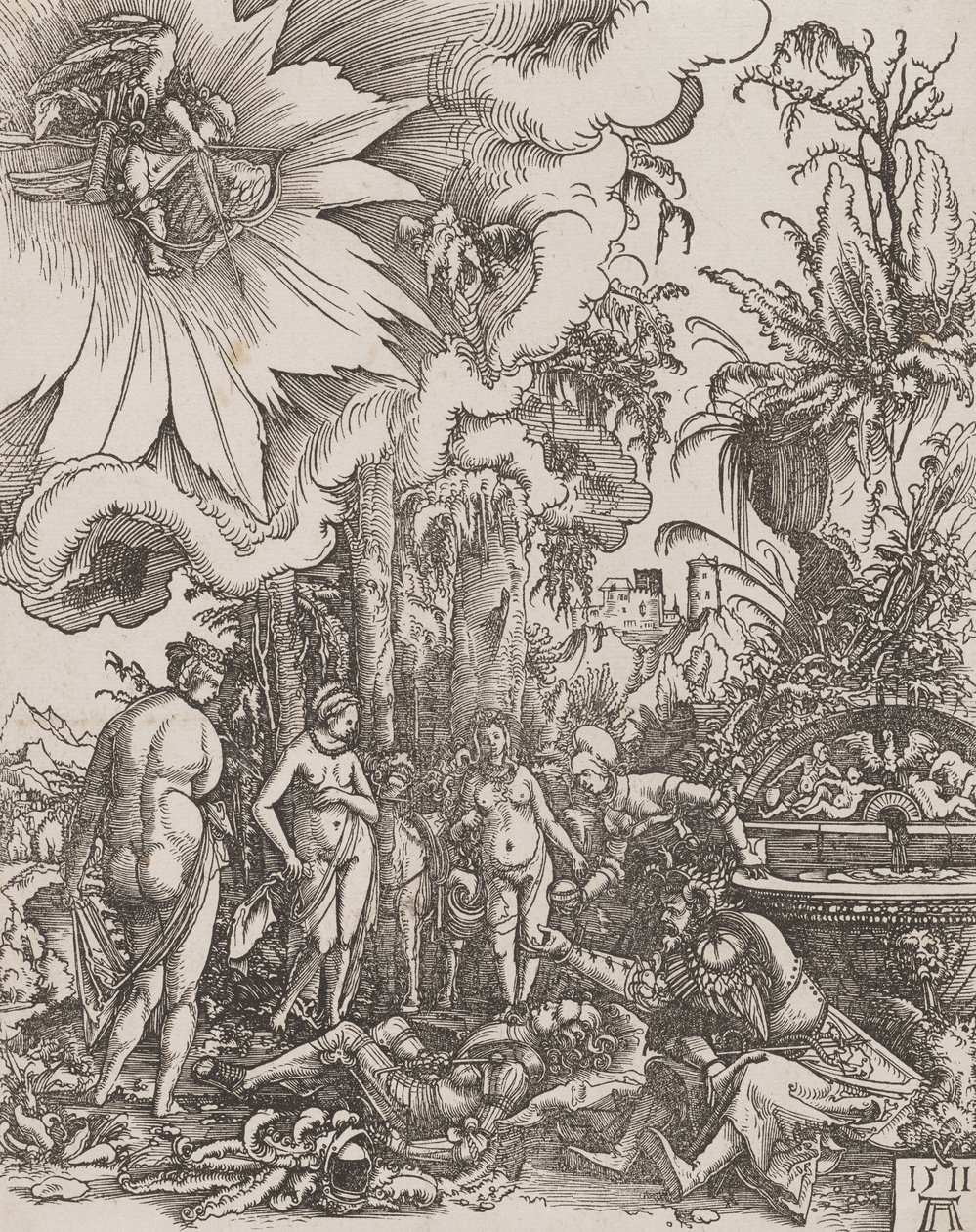 Pariisin tuomio, 1511 tekijältä Albrecht Altdorfer