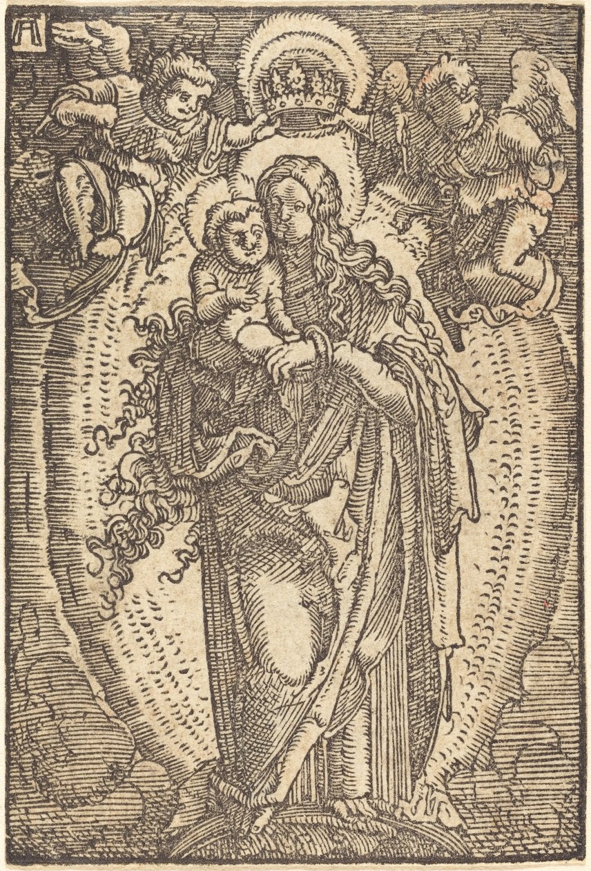 La Verge coronada per Angelsfinnish tekijältä Albrecht Altdorfer