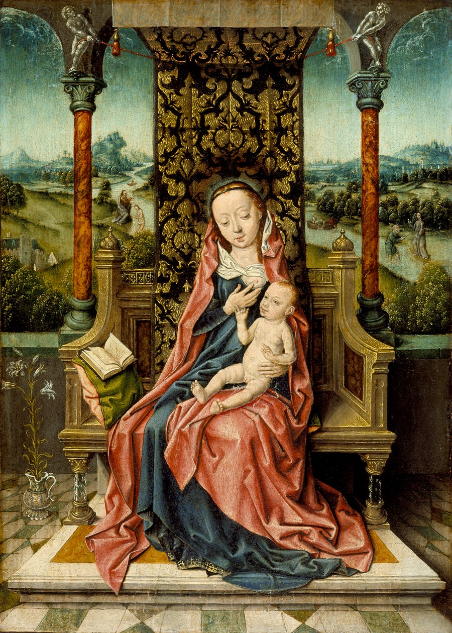 Madonna ja lapsi ylhäällä, noin 1510 tekijältä Albrecht Bouts