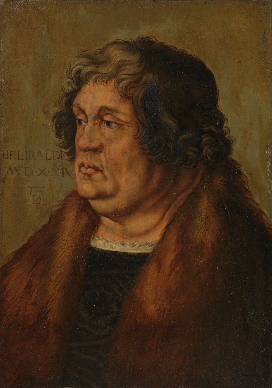 Willibald Pirkheimer (1470-1530) tekijältä Albrecht Dürer (copy after)