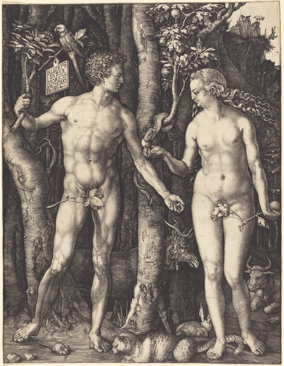 Aatami ja Eeva tekijältä Albrecht Dürer