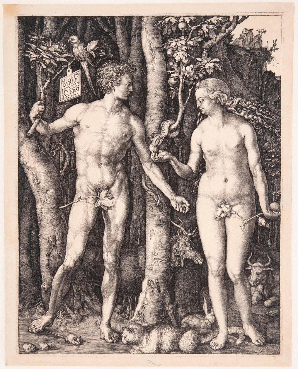 Aatami ja Eeva tekijältä Albrecht Dürer