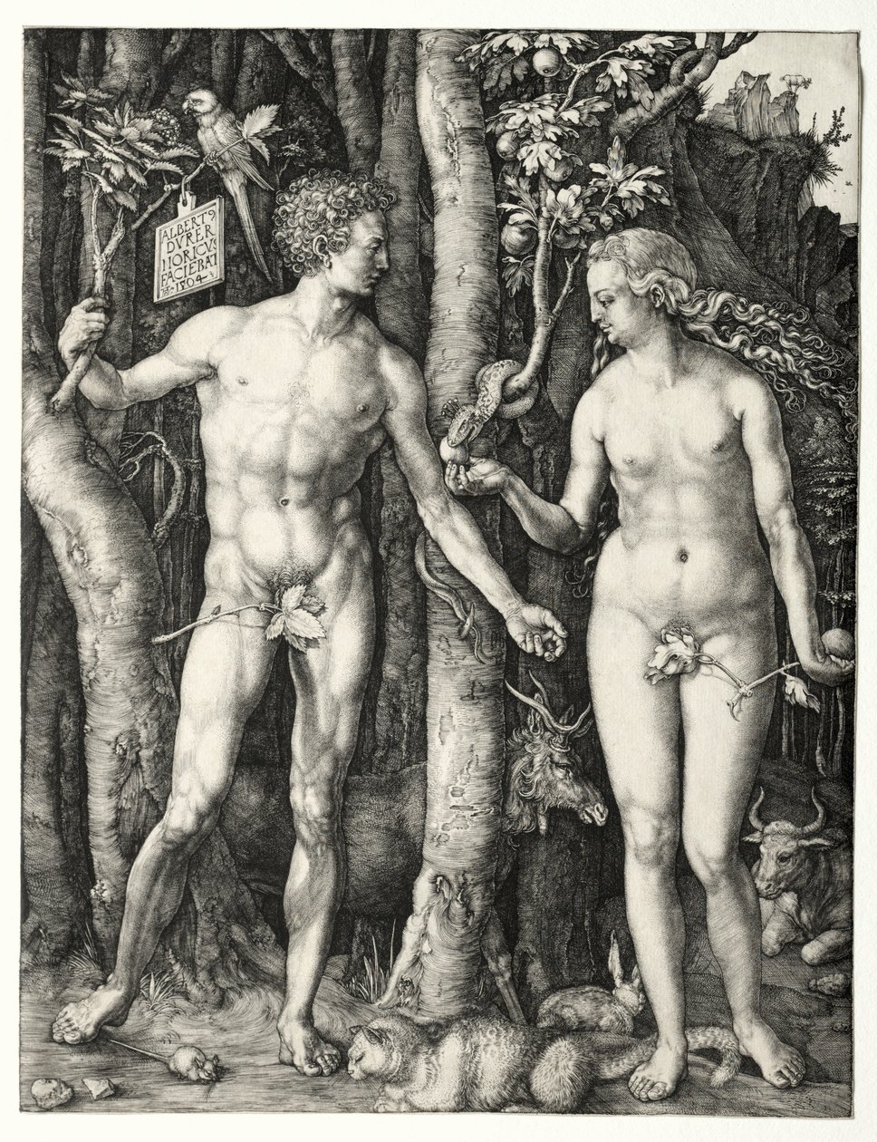 Aadam ja Eeva, 1504. tekijältä Albrecht Dürer