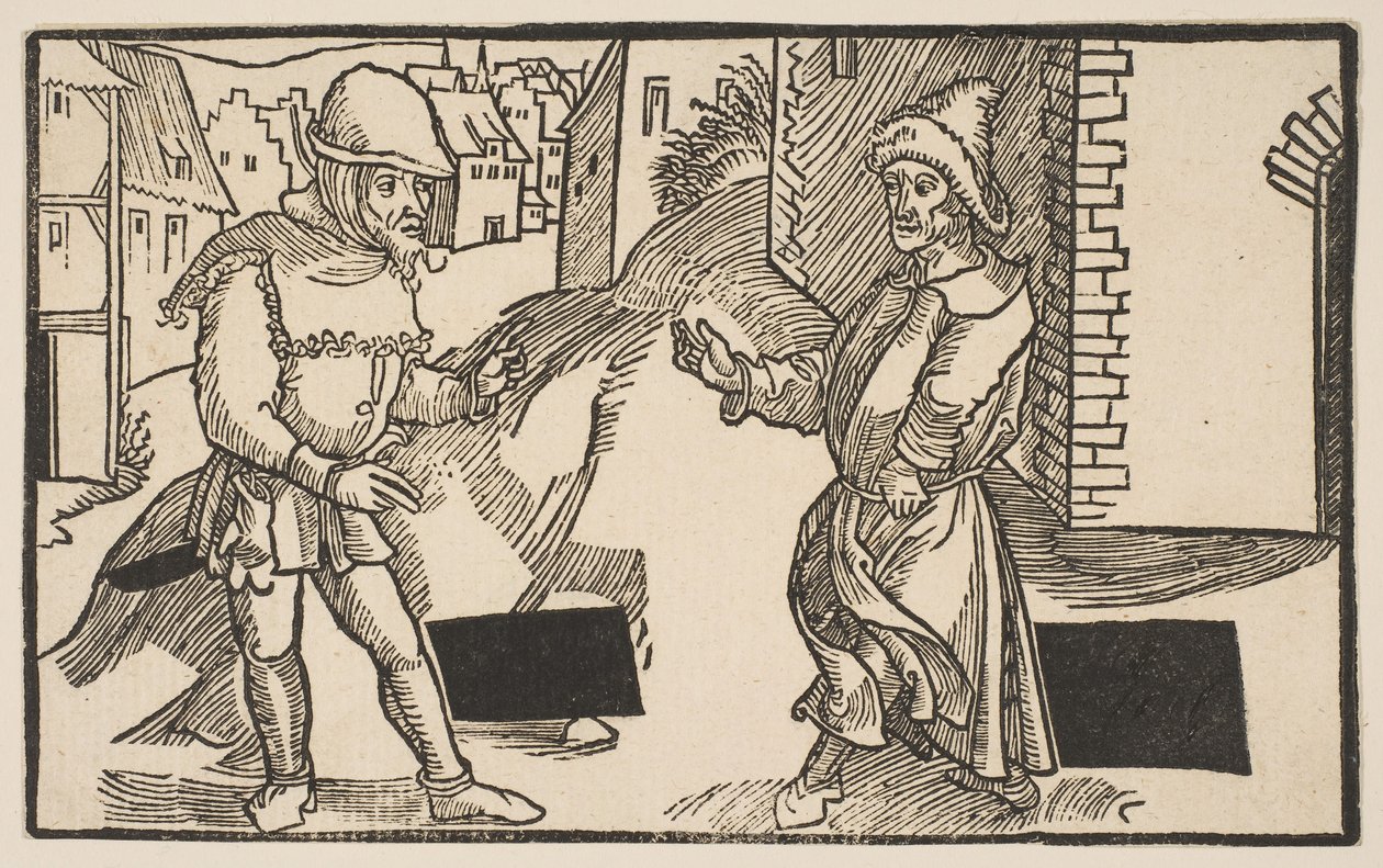 Adelphi, Terencen komedia, 1800-luvun uusintapainos.n.d. tekijältä Albrecht Dürer