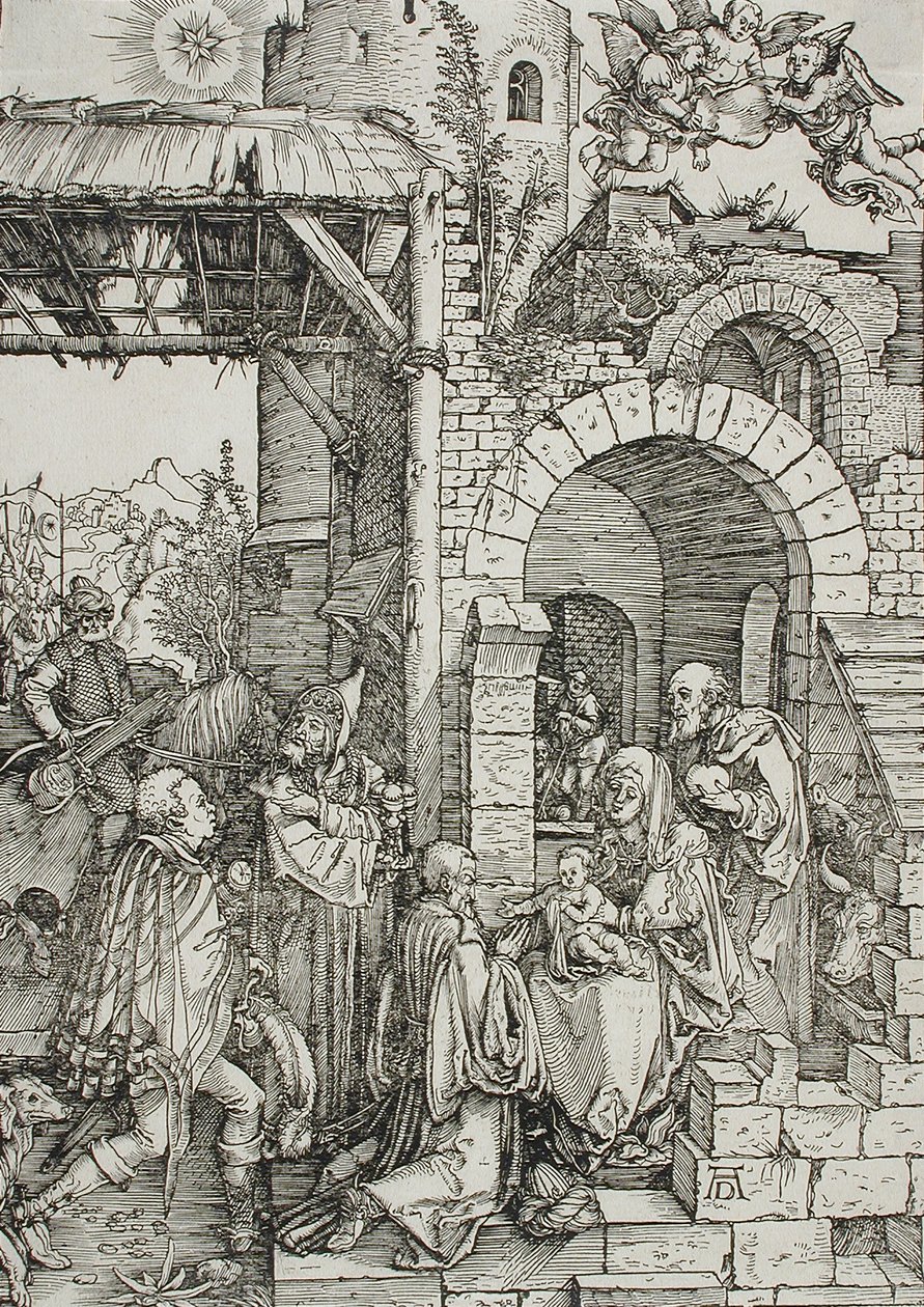 Tietäjien kumarrus tekijältä Albrecht Dürer